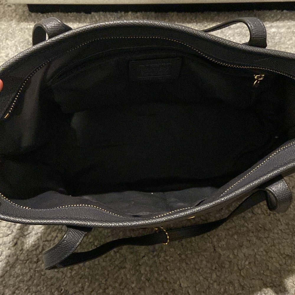 Navy blue coach tote bag - Picture 2 of 2